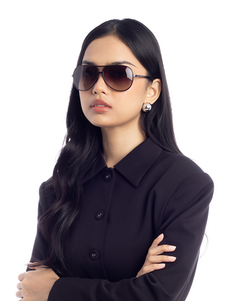 YSL2272 Vintage Aviator Brown