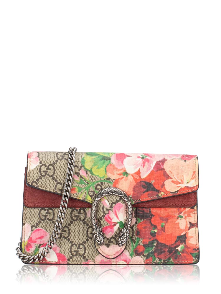 GG Supreme Blooms Dionysus Super Mini Shoulder Bag Beige Dry Rose