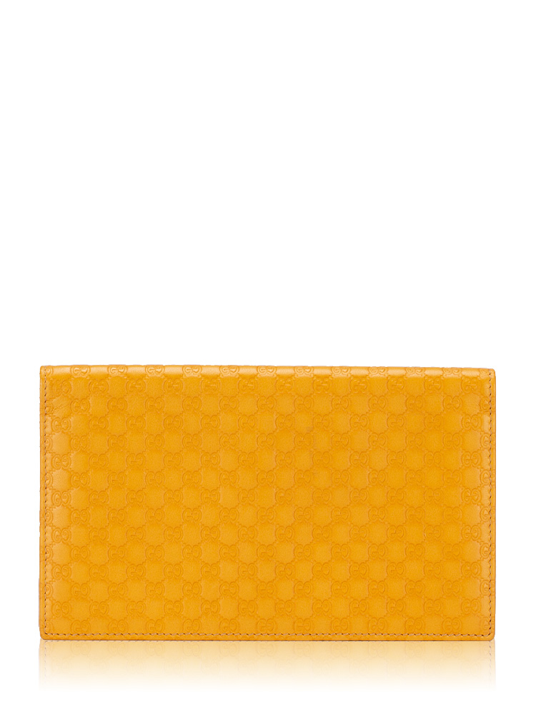 Microguccissima Travel Flap Wallet Yellow