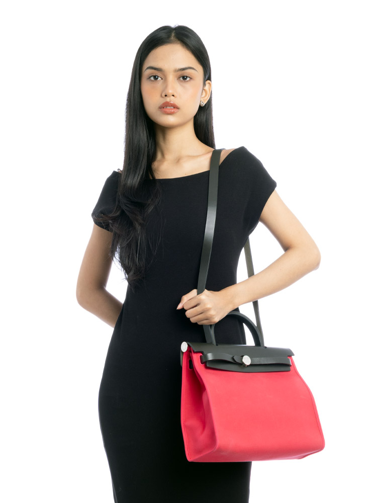 Toile Vache Hunter Herbag Zip 31 PM Rose Extreme Kaki