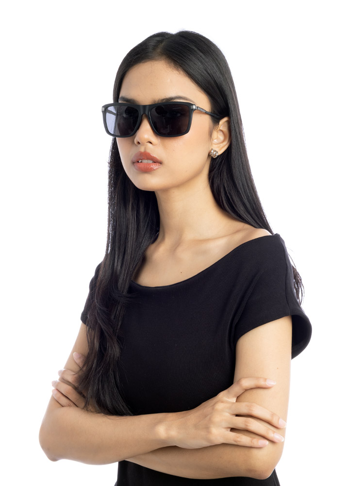 Z0771E Damier Graphite Alliance Square Sunglasses