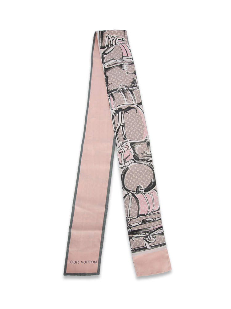 Silk Monogram Trunks Bandeau Rose Poudre