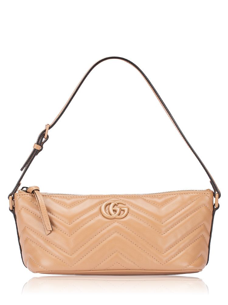 GG Marmont Matelasse Shoulder Bag Camelia