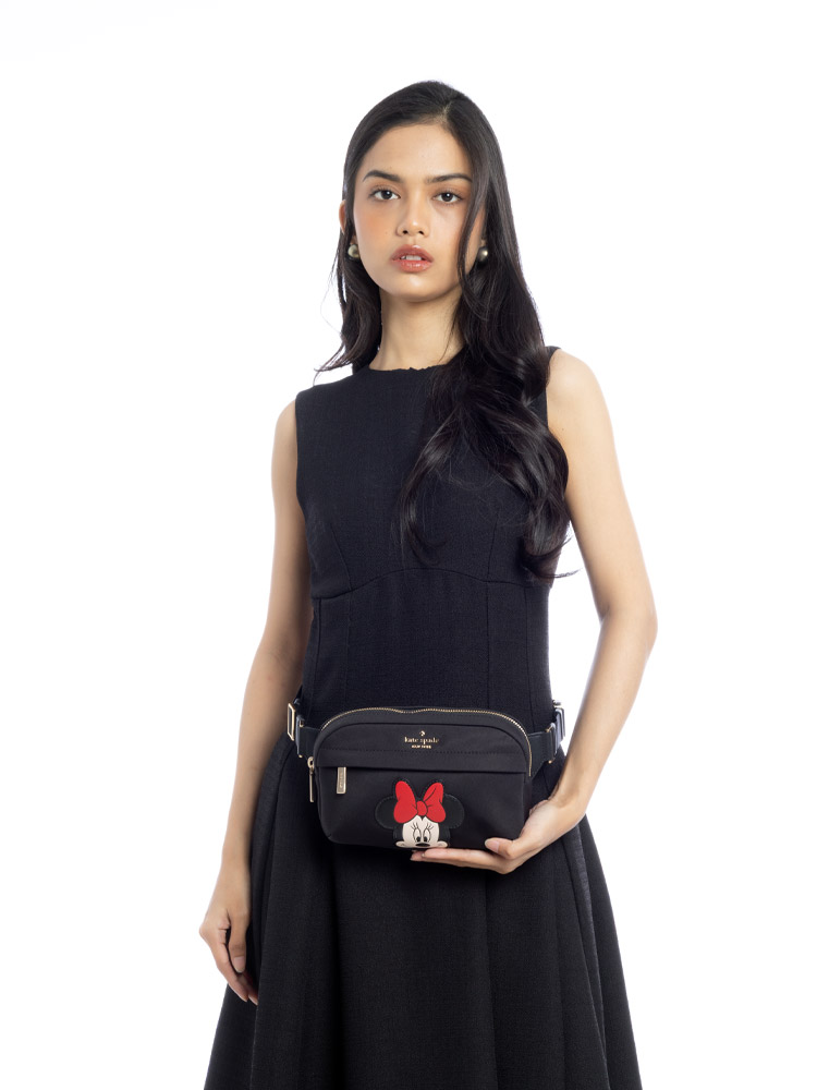 X Disney Minnie Mouse Belt Bag Black Multi