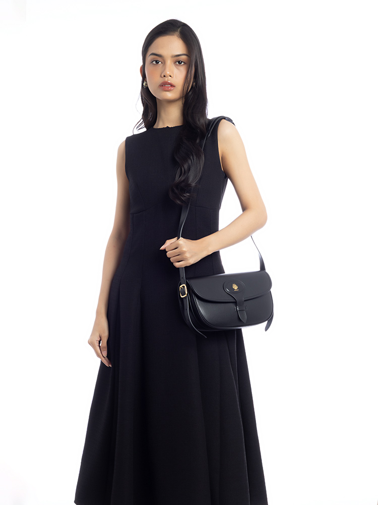 Calfskin Beckett Crossbody Black