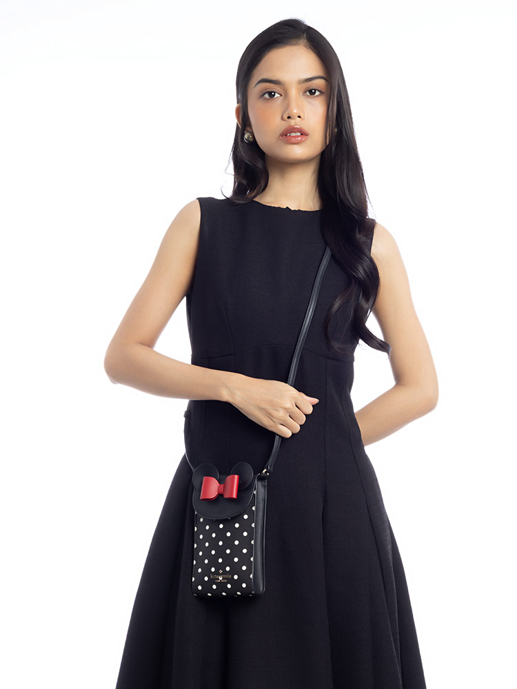 X Disney Minnie Mouse Phone Crossbody Black Multi