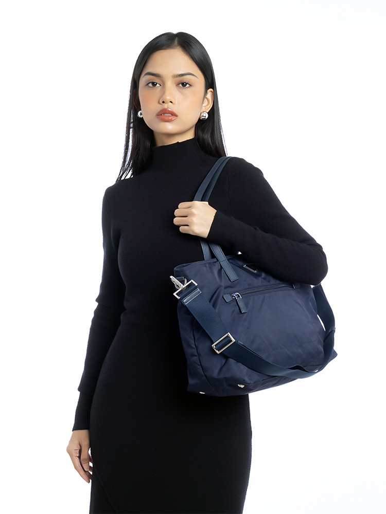 Tessuto Saffiano Tote Baltico