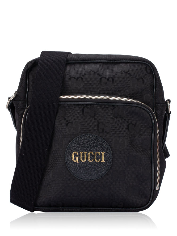 Econyl GG Nylon Off The Grid Shoulder Bag Black