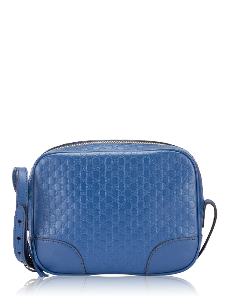 Microguccissima Bree Mini Messenger Caspian Blue