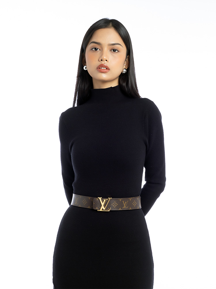 Monogram LV Initiales 40mm Belt Sz 85