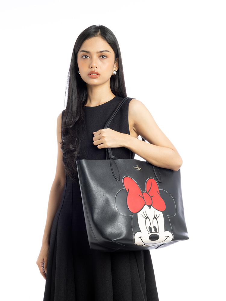 X Disney Reversible Minnie Large Tote Black Multi