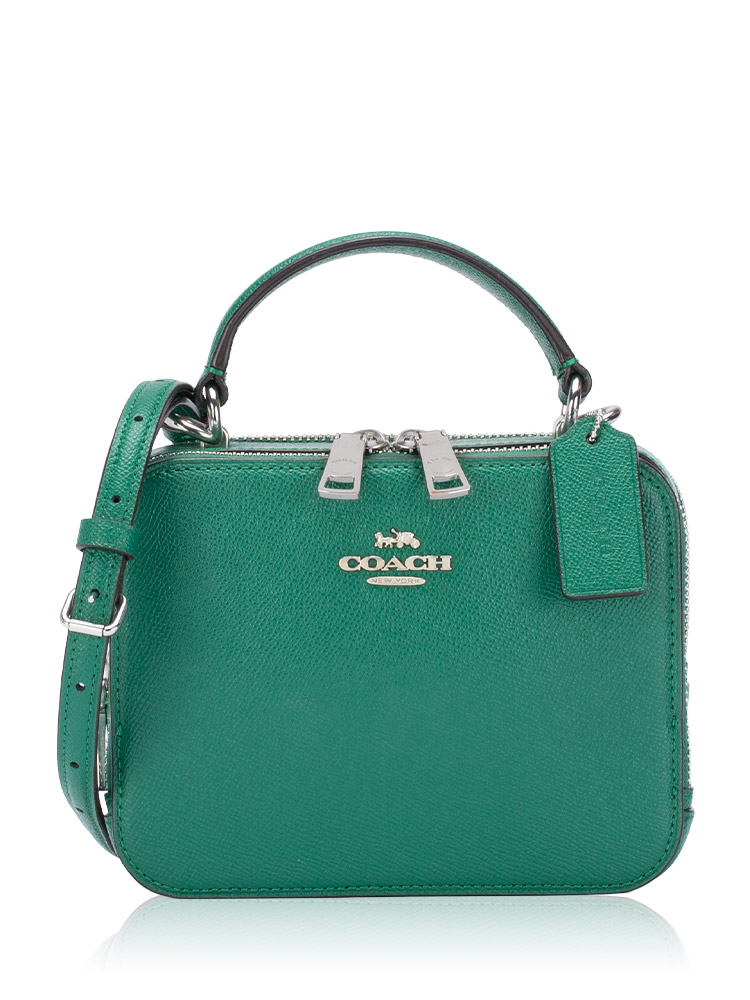 C2872 Box Crossgrain Crossbody Bag Green
