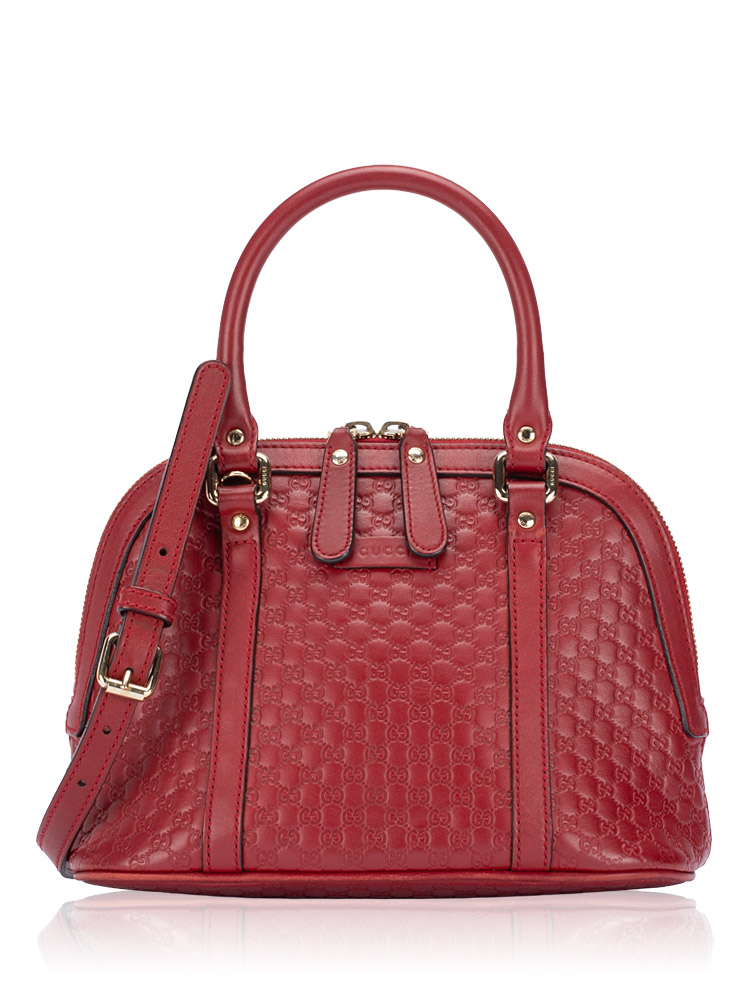 Microguccissima Mini Dome Satchel Red