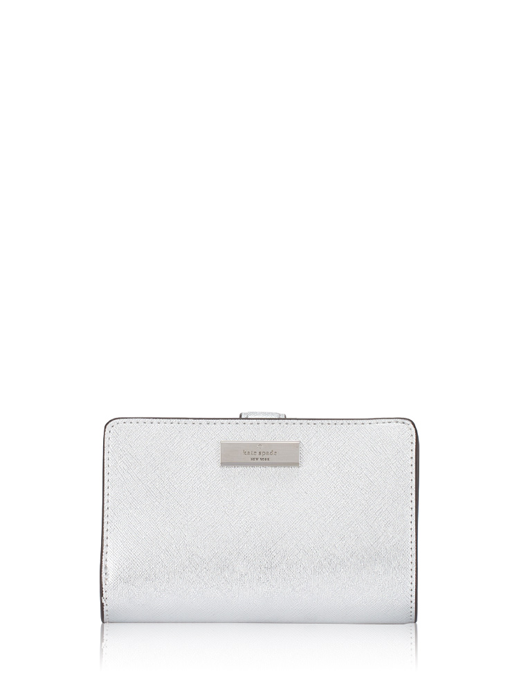 Kenzie Boxed Metallic Medium Compact Wallet Lunar Light