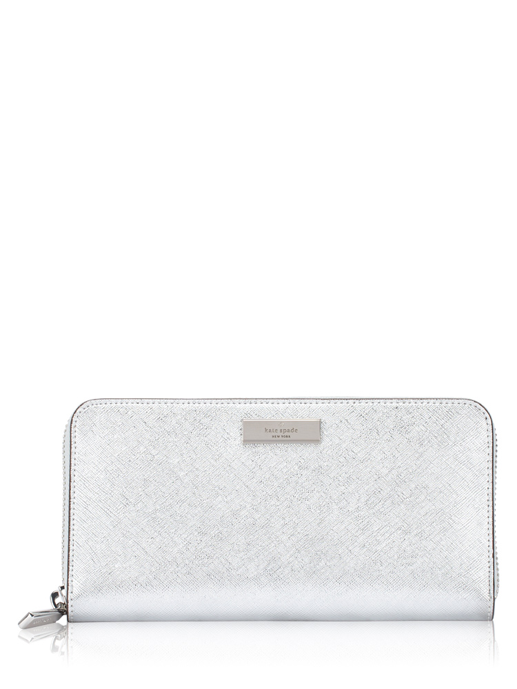 Kenzie Boxed Metallic Large Wallet Lunar Light