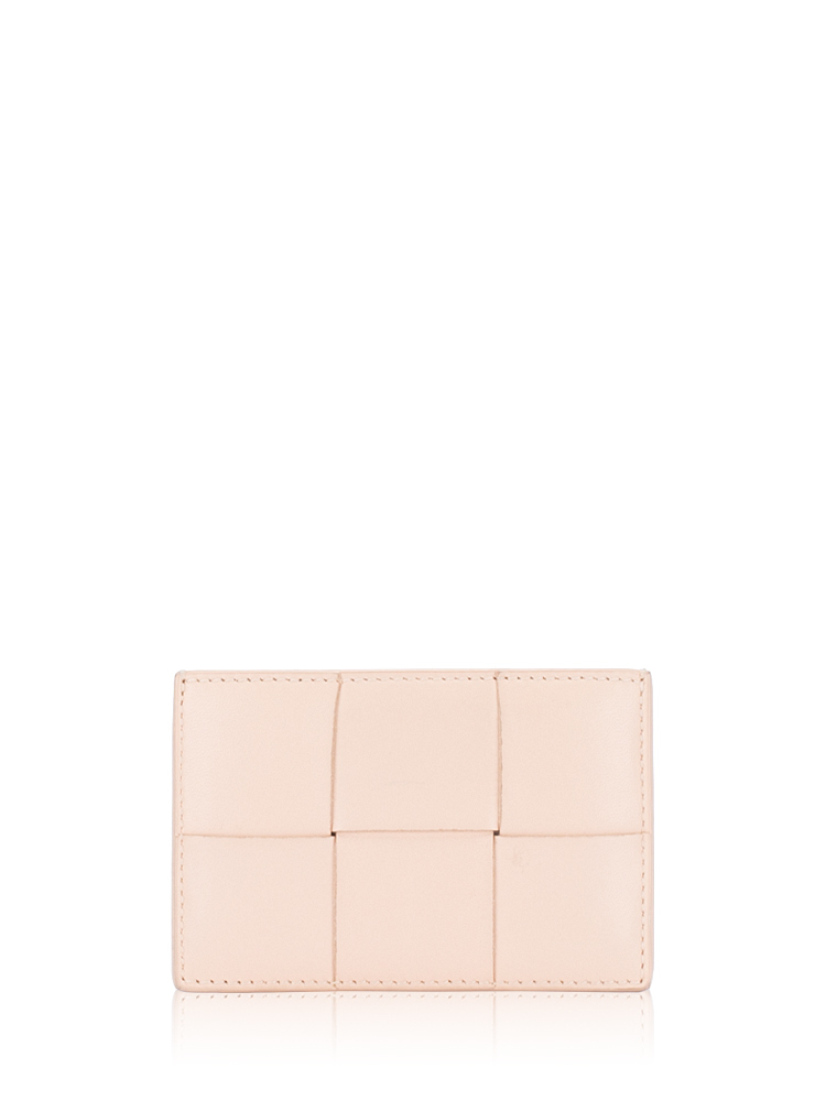 Nappa Maxi Intrecciato Cassette Card Case Lotus