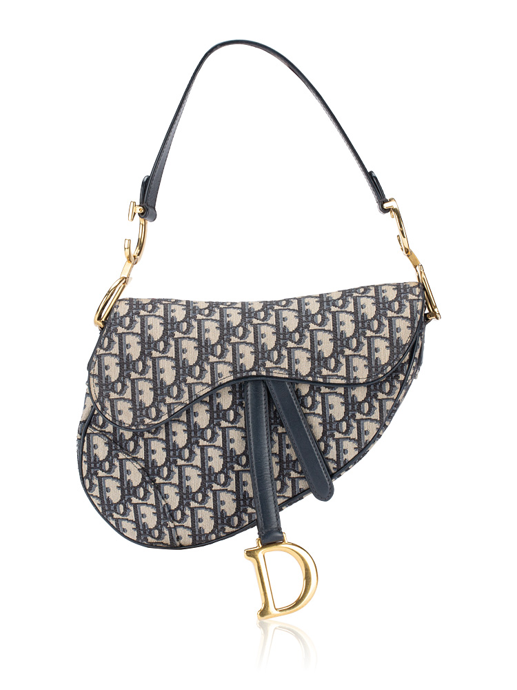 Oblique Saddle Bag Blue
