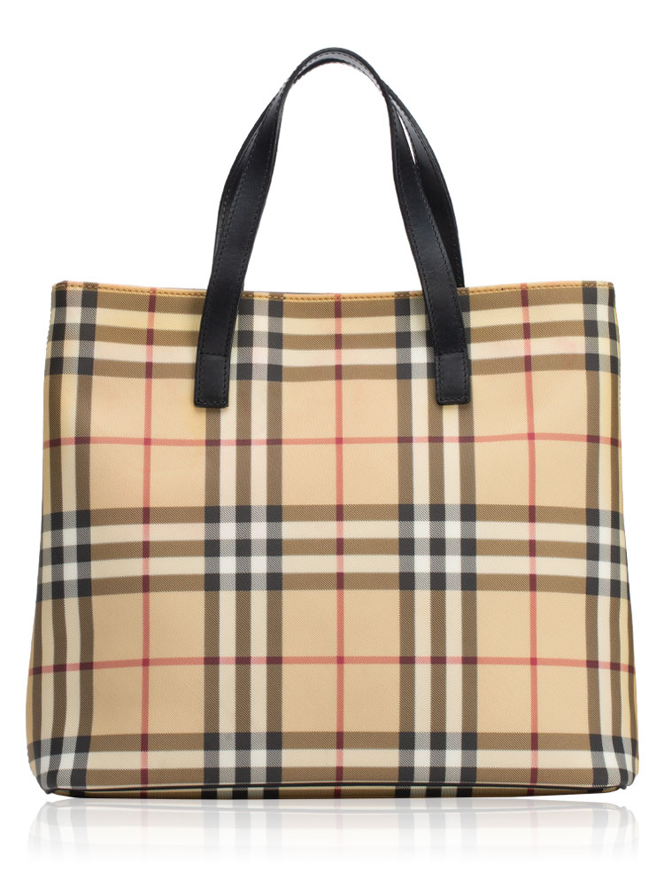 Horseferry Check Medium Tote Beige Black