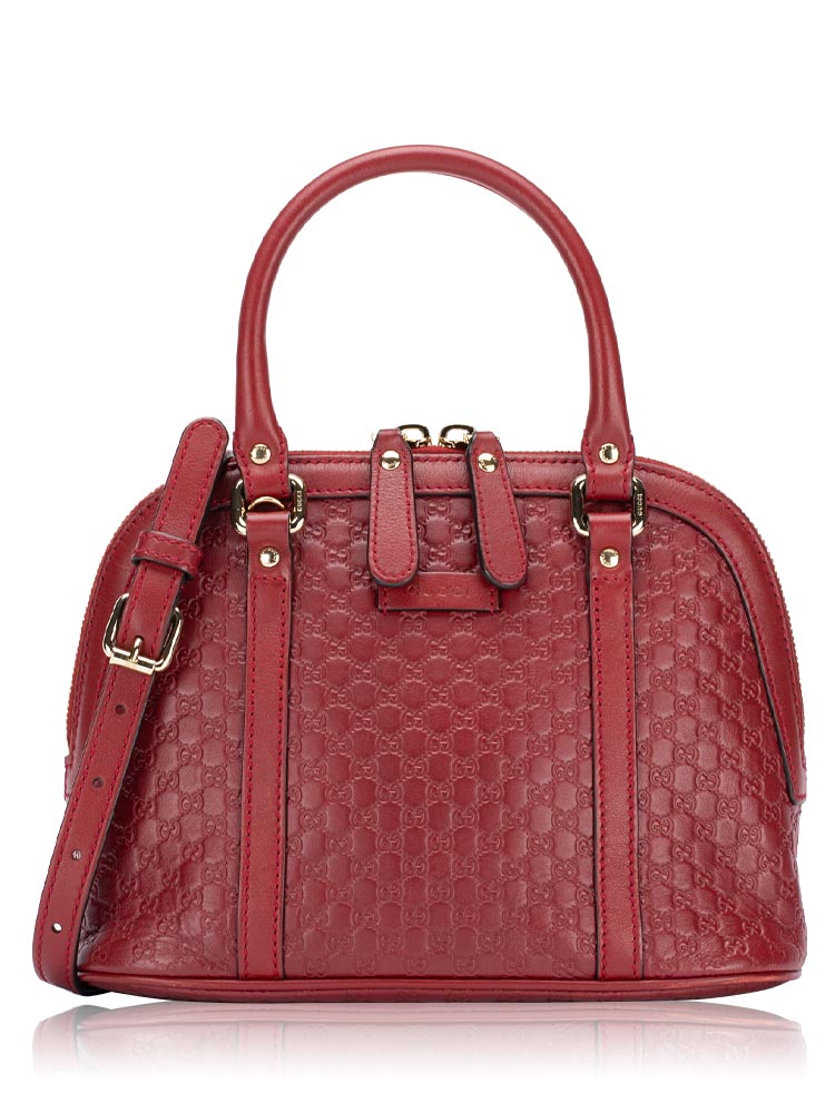 Microguccissima Mini Dome Satchel Red