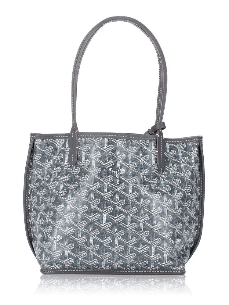 Goyardine Reversible Mini Anjou Grey