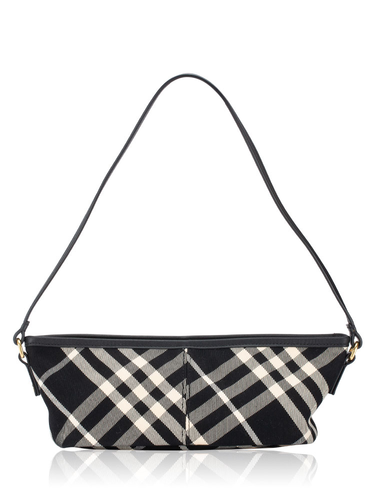Essential Check Simple Baguette Black Calico