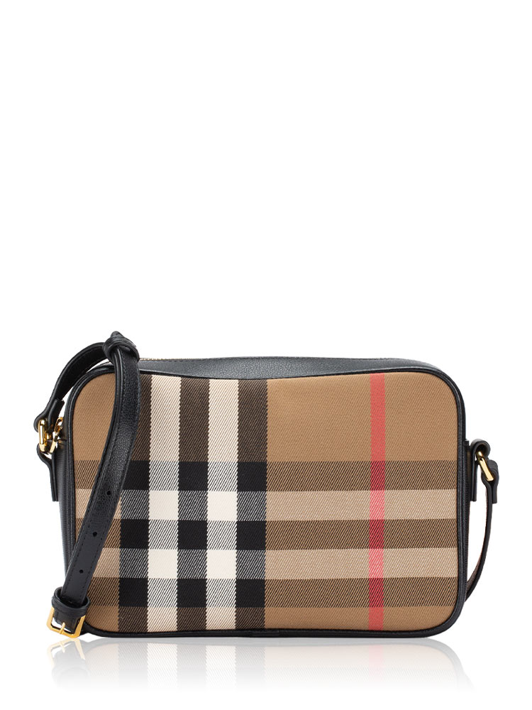 Giant Check Large Camera Bag Black