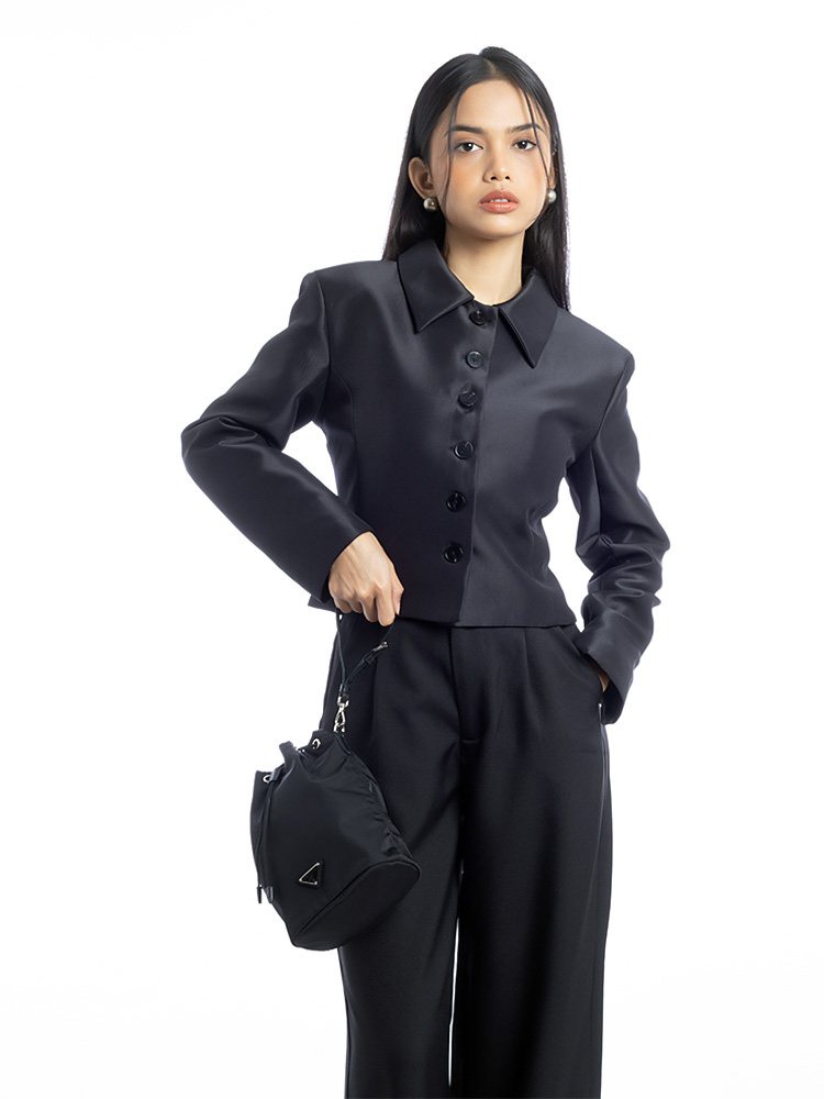 Re-Nylon Drawstring Pouch Nero