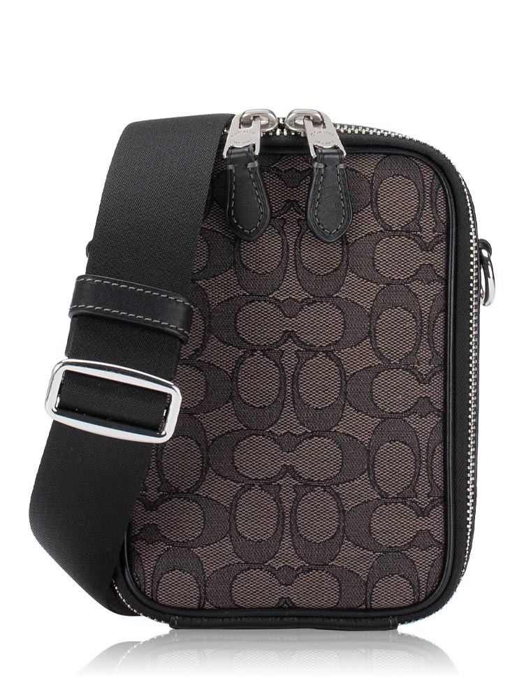 CH097 Signature Stanton Crossbody Charcoal Black