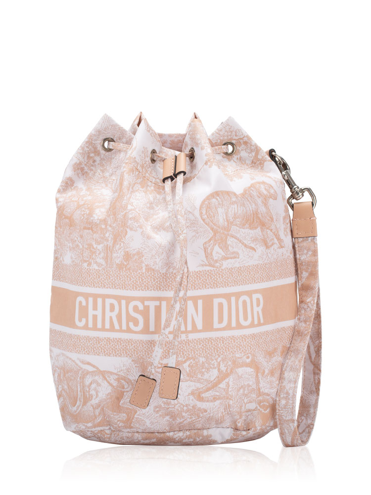 Toile de Jouy DiorTravel Drawstring Pouch Pink