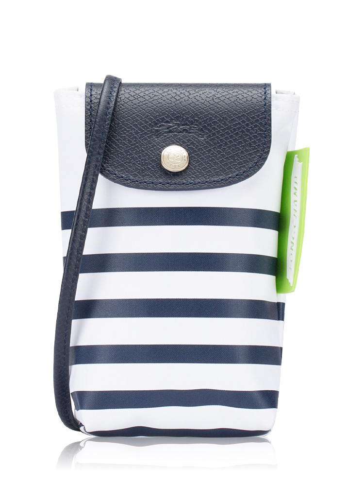 Le Pliage Marine Phone Crossbody Navy White