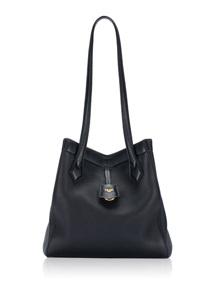 Vitello Grace Origami Medium Tote Black