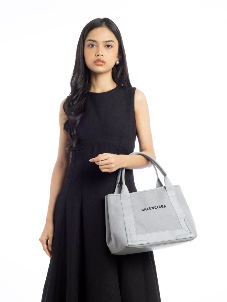 Canvas Small Cabas Grey