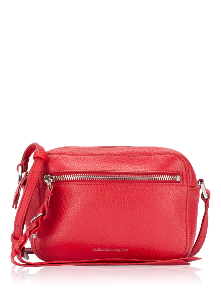 Calfskin Skull Camera Bag Red