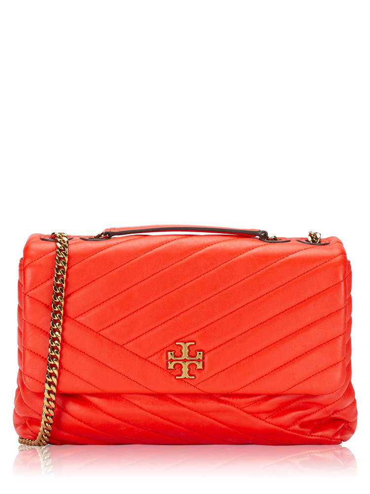 Kira Chevron Convertible Shoulder Bag Bright Samba