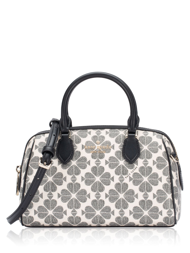 Signature Spade Flower Duffle Crossbody Black Multi