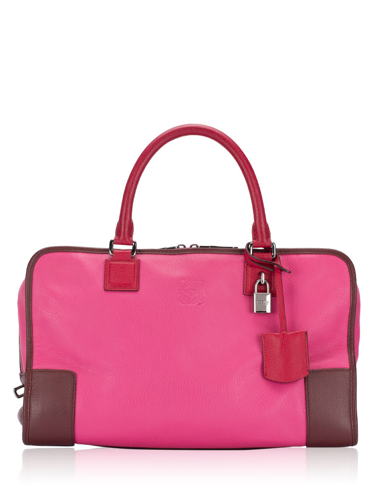 Goatskin Amazona 36 Tote Tricolor Pink