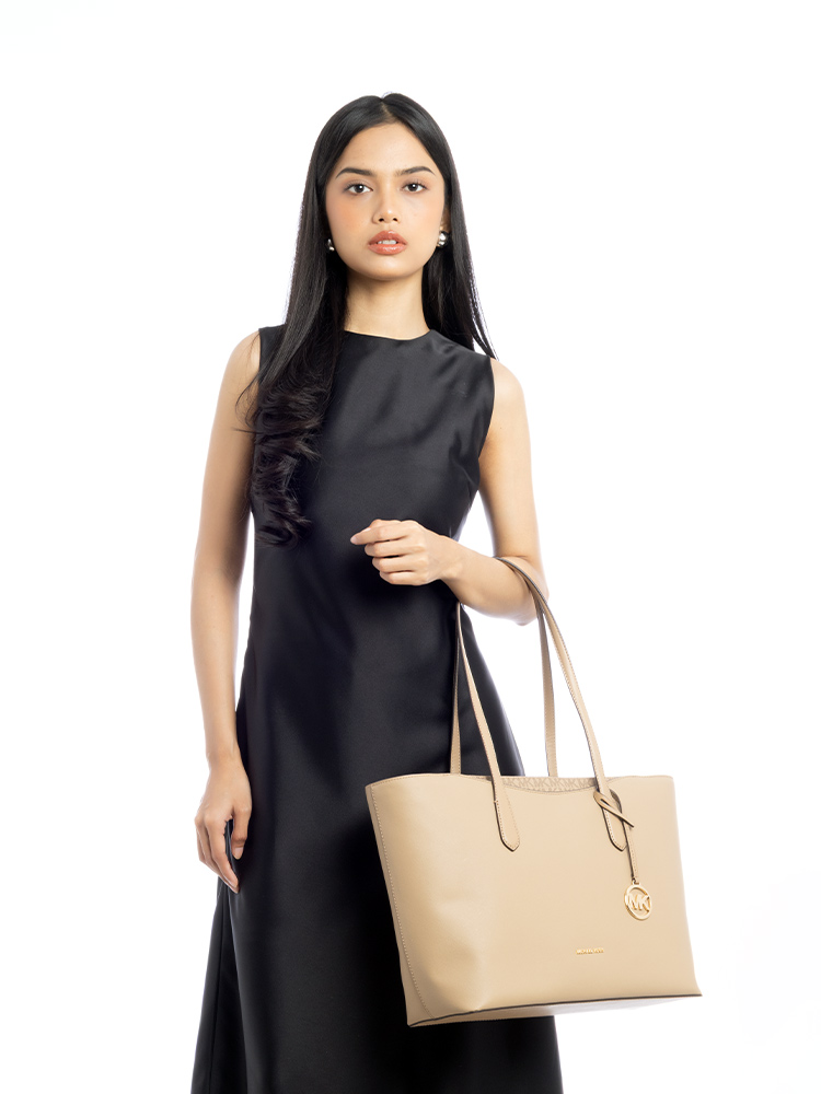 Arden Large Zip Tote Camel