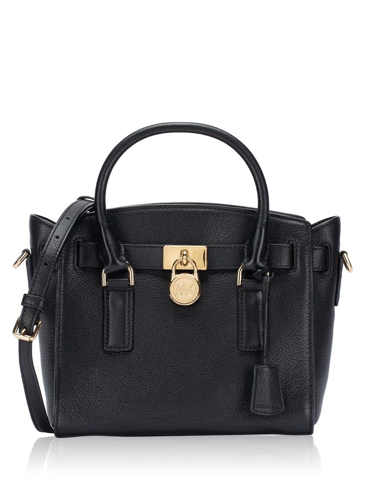 Hamilton Leather Small Satchel Black