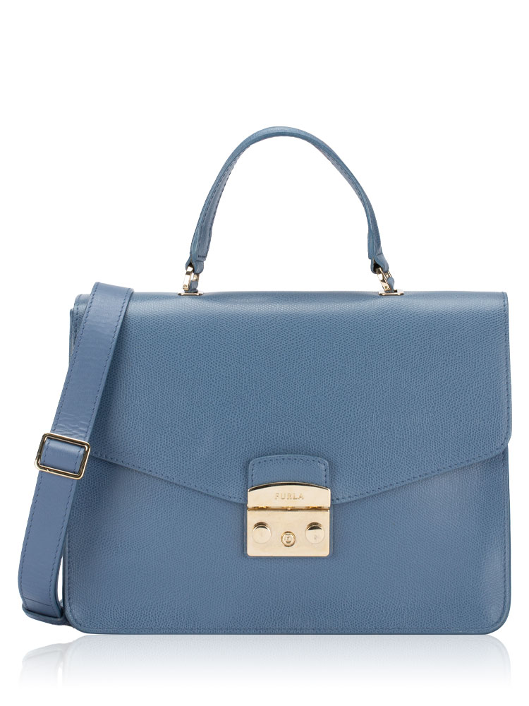Metropolis Medium Top Handle Bag Blue