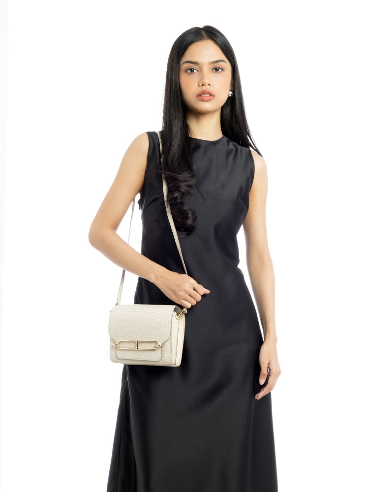 Matte Alligator Mini Sac Roulis Beton
