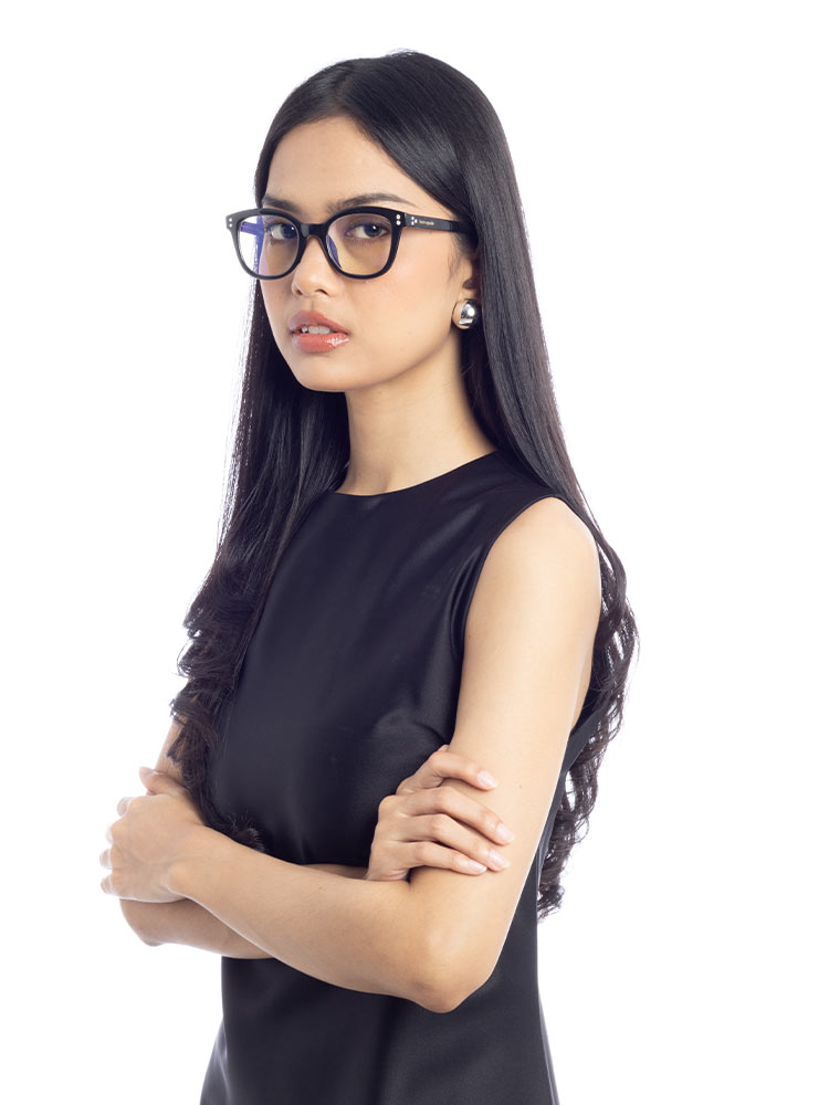 Tanea Square Reading +0.00 Sunglasses Black