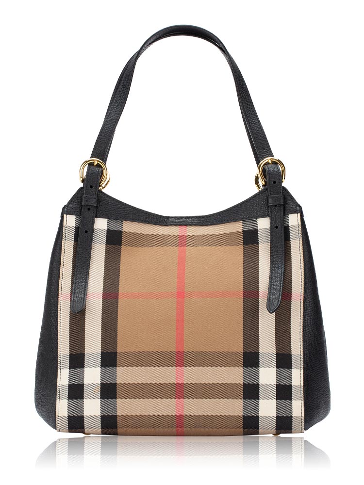 House Check Canterbury Small Tote Black