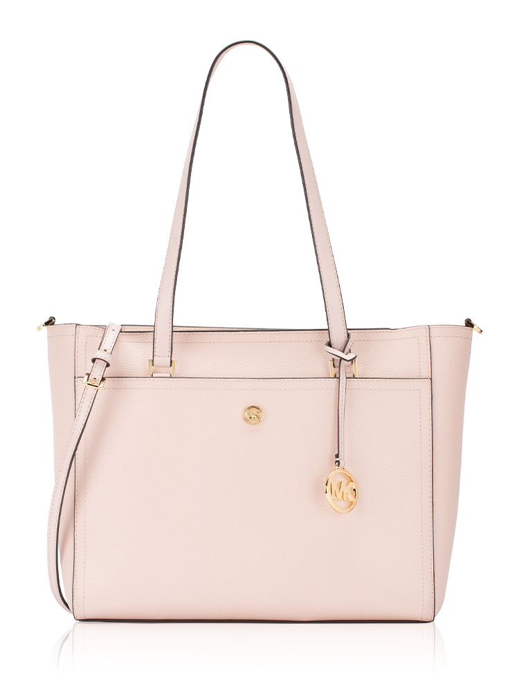Maisie Pebbled Leather 3in1 Large Tote Powder Blush Multi