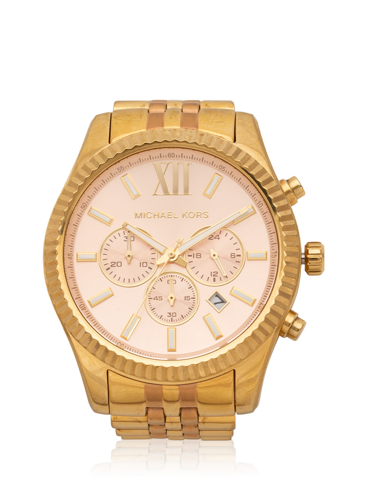MK6473 Lexington Chronograph Stainless Gold