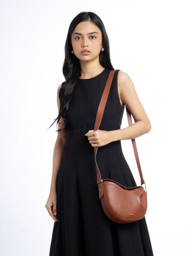 Textured Calfskin Tonca Cognac