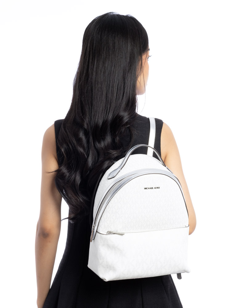 Signature Sheila Medium Backpack Silver 