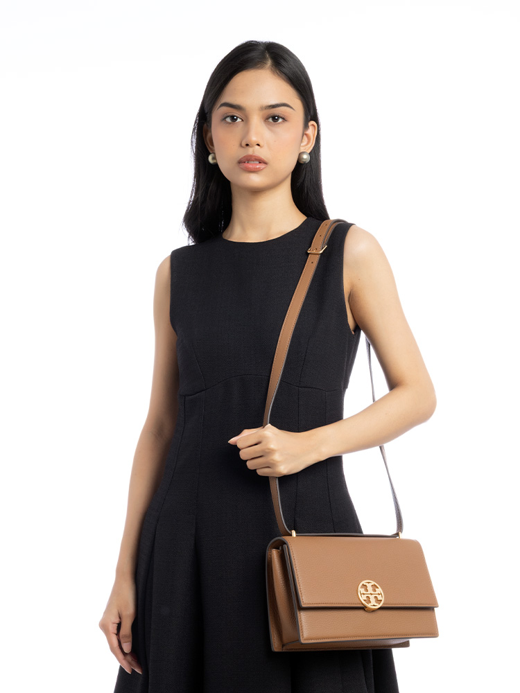 Miller Leather Shoulder Bag Tigers Eye