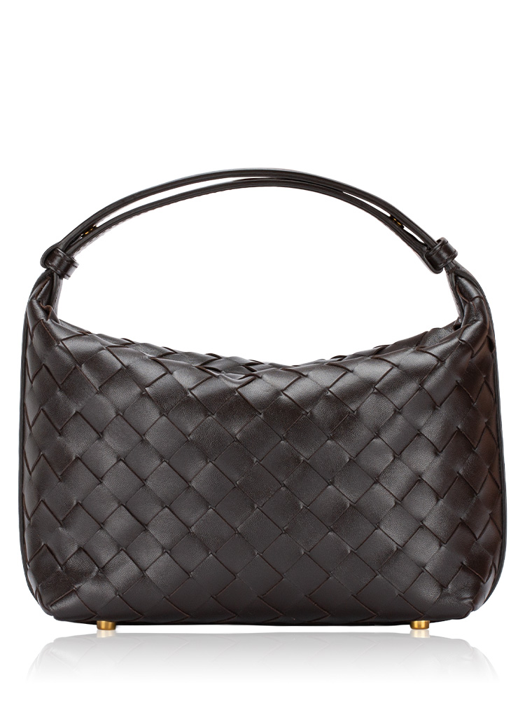 Calfskin Intrecciato Mini Wallace Fondant