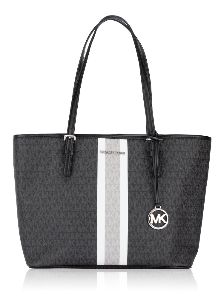 Signature Jet Set Medium Tote Black Multi