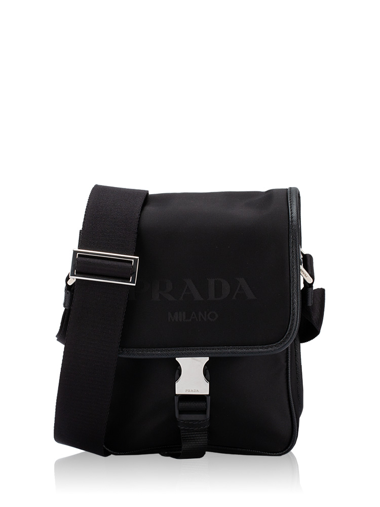 2VD028 Tessuto Saffiano Small Crossbody Nero